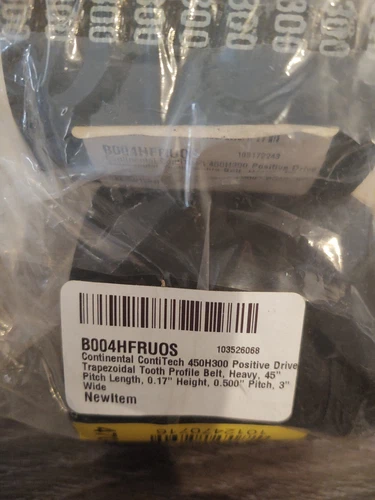 Continental ContiTech 420H300 Positive Drive Trapezoidal Tooth Profile Belt, ...