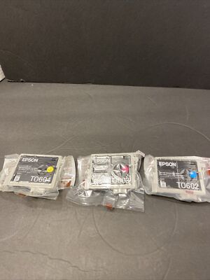 4 of Set Sealed Genuine Epson Ink TO602 TO603 TO604 No Box