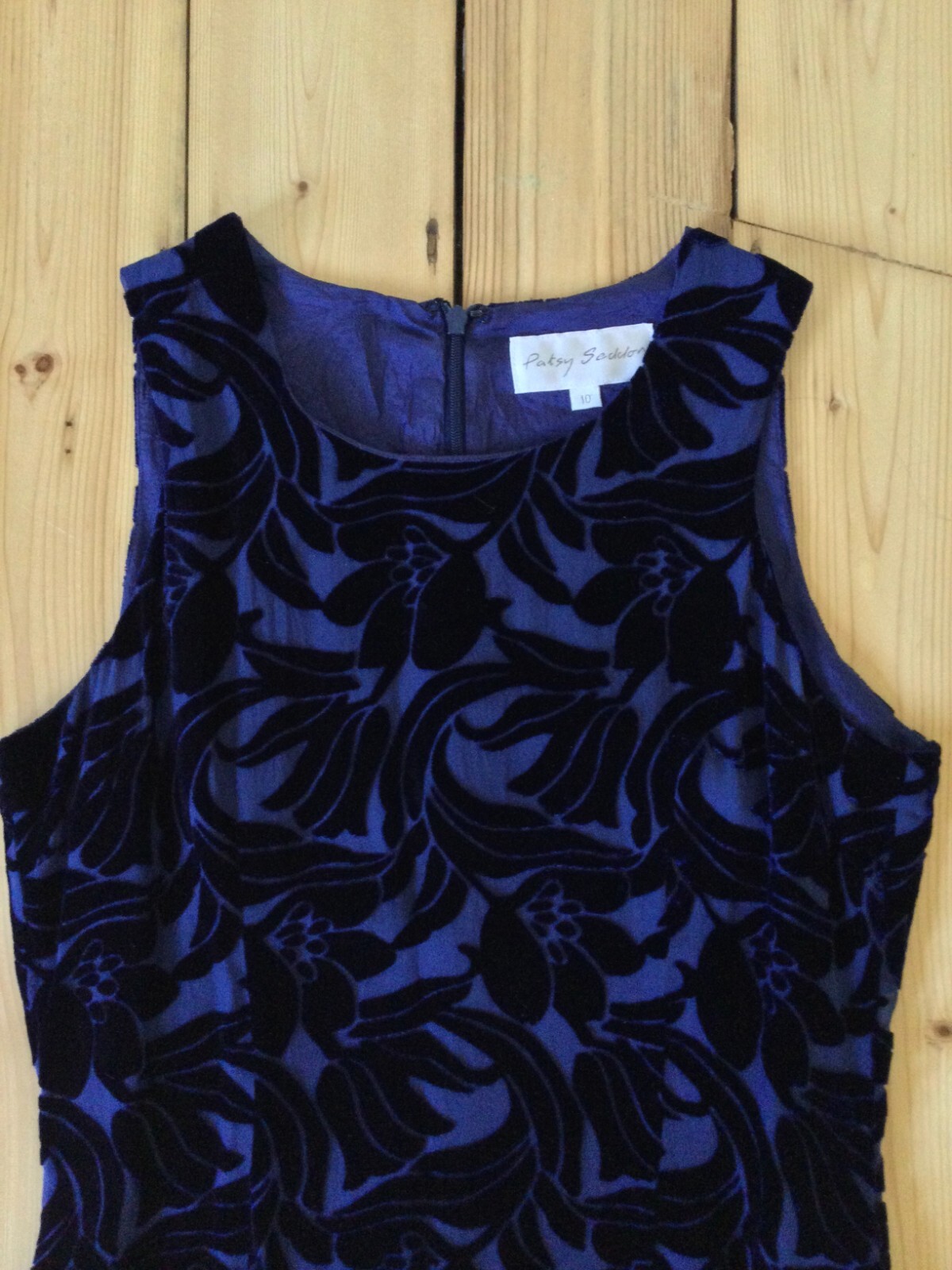 Vintage 90s Patsy Seddon Silk Blend Devore Dress … - image 17