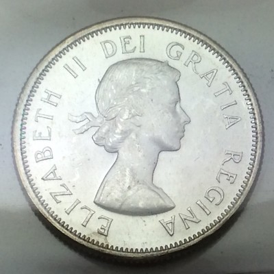 1964 Canada 25 Twenty Five Cents Quarter Canadian ICCS MS-64 Coin