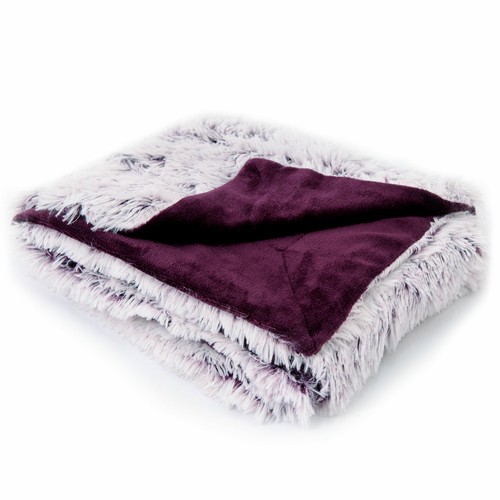 Cheer Collection Long Shaggy Hair Faux Fur Accent Throw - Throw Blanket - Picture 6 of 9