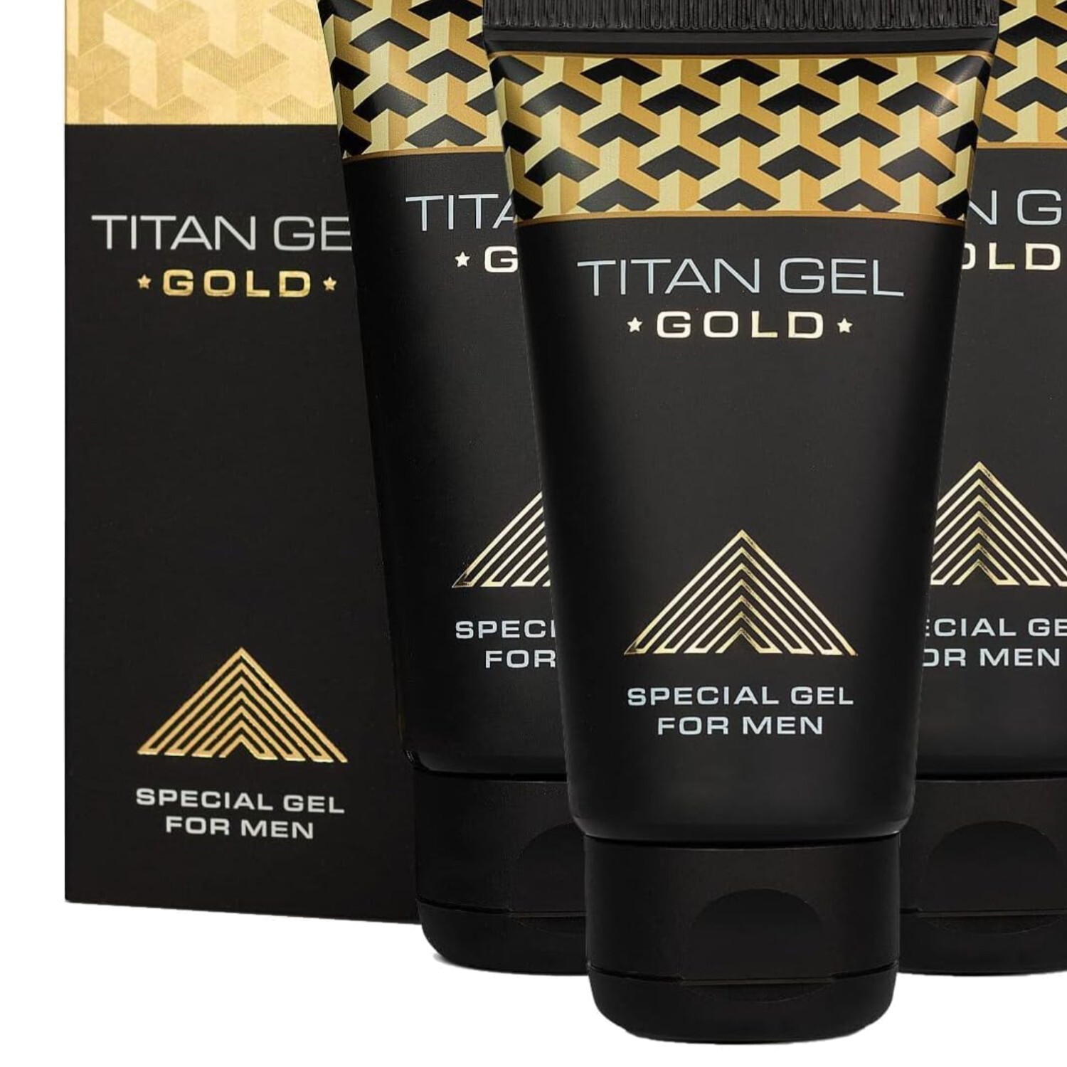 Titan Gel Gold Original Men's Gel - Pack of 3, Natural Herbal