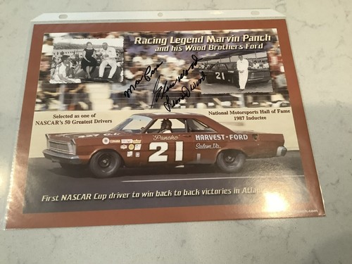 MARVIN PANCH & WOOD BROS AUTOGRAPHED 1965 URL AUGUSTA MOTOR DIECAST W/COA & CARD - Picture 20 of 20