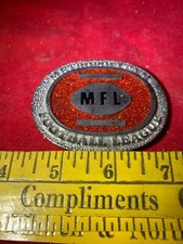 Rare MFL Metropolitan Football League Prior 1971 Red