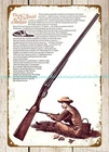 1966 Firearms L.C. Smith shotgun metal tin sign  hunting  huntergift