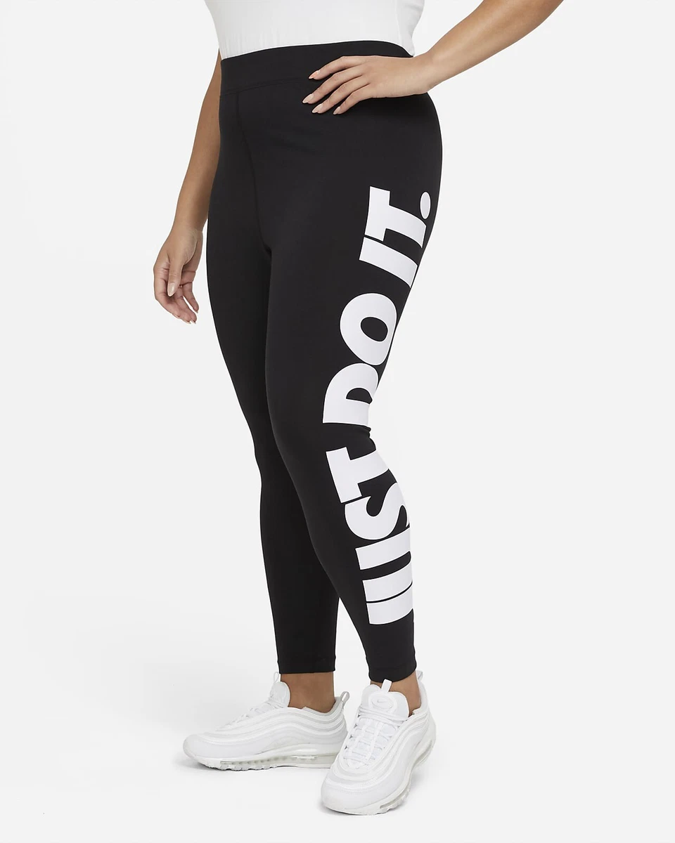 Nike Women's Just Do it Essential HR Full Length Legging In Plus