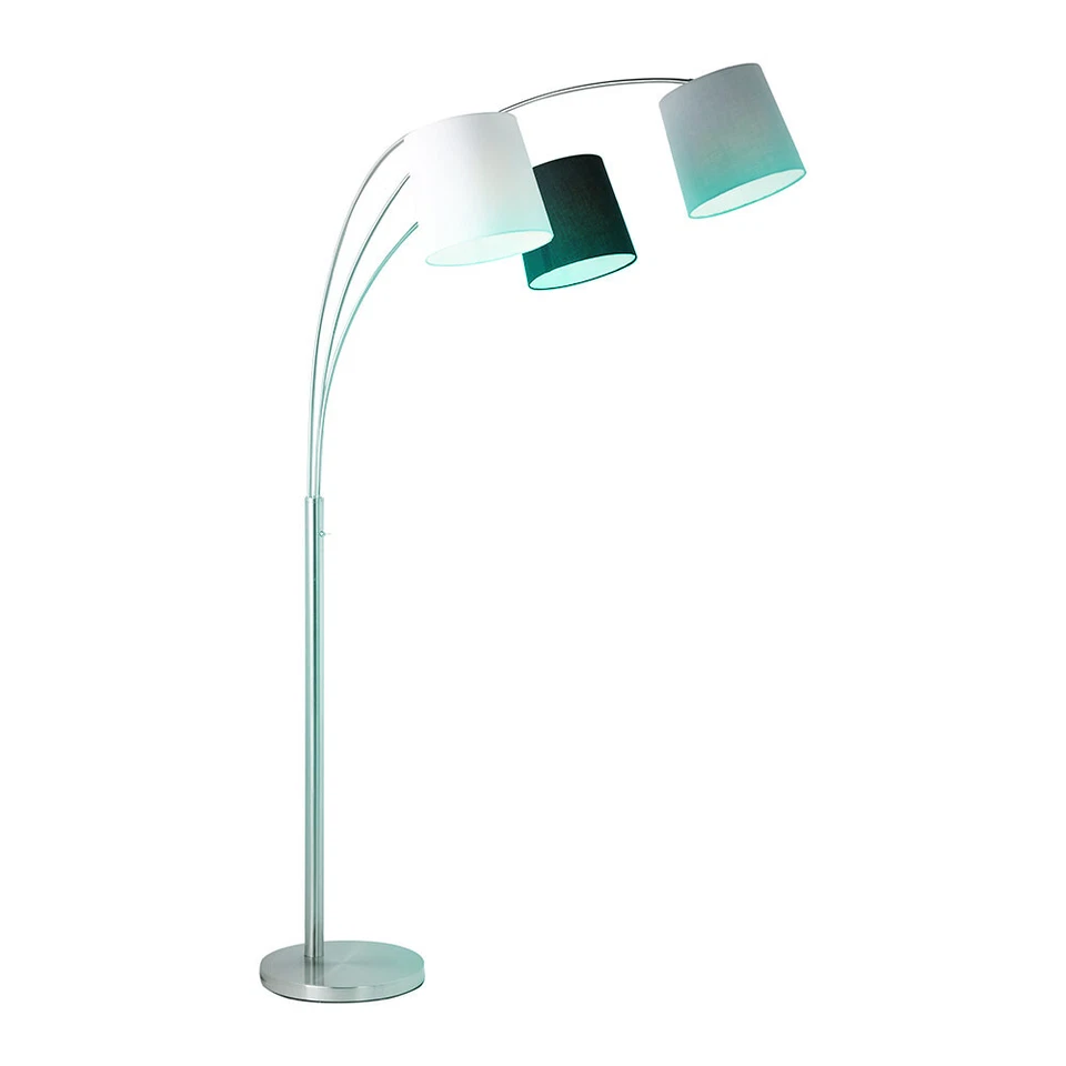 Bogenstehlampe Stehleuchte Wohnzimmerlampe dimmbar Fernbedienung RGB LED H 190cm - Bild 2 von 4