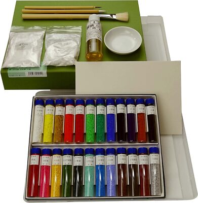 Kissho Japanese painting paints in a bottle 12-30 color starter kit