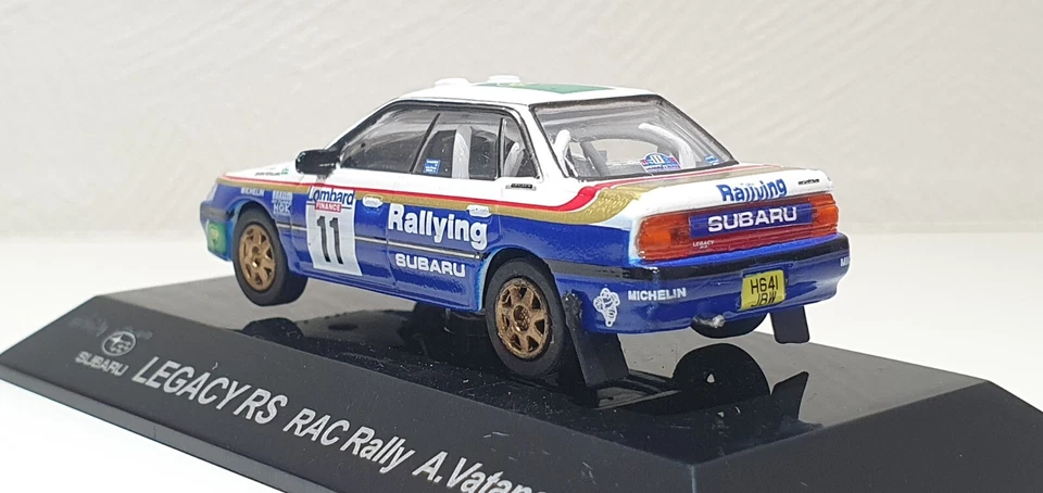 1/64 CM's 1991 SUBARU LEGACY RS RAC RALLY #11 A.Vatanen SECRET modelo de coche fundido a presión Foto 3 de 3