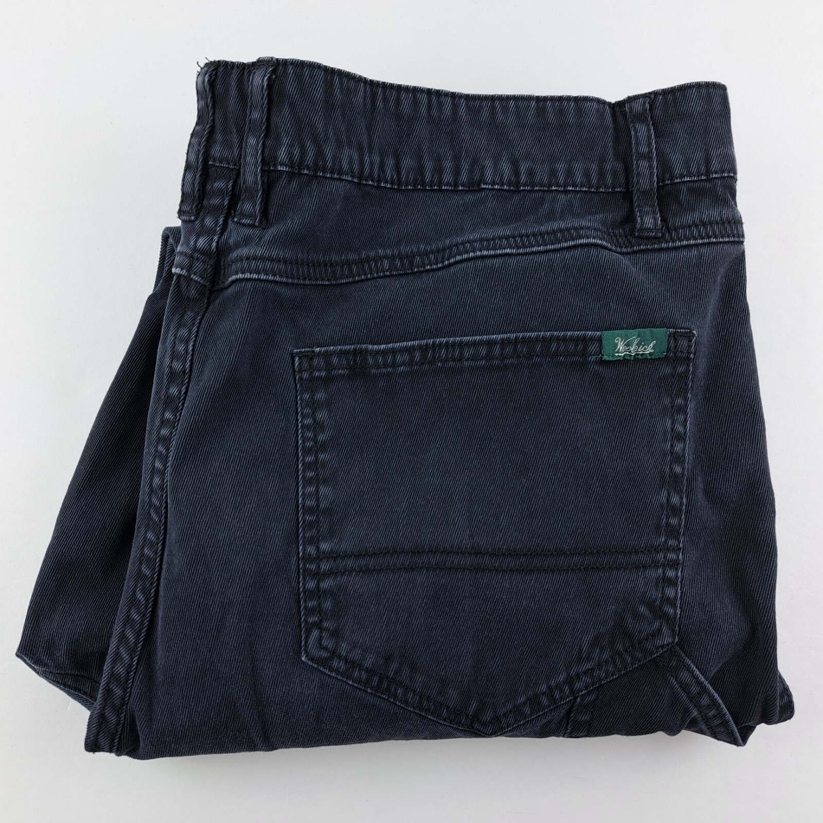 Woolrich Jeans Mens 36x30 (36x29) Black Denim Zip Fly Mid Rise Stretch