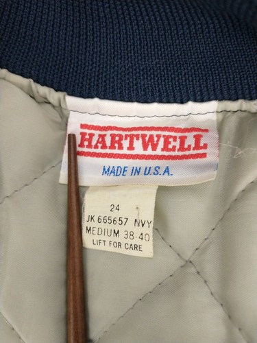 Hartwell Letterman Jacket Made In USA HG Football Vintage 1980's - Picture 6 of 6