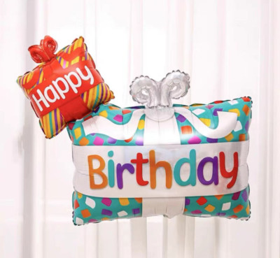 Huge Reusable Self Seal Gift Box Foil Birthday Party Balloon Decor Helium / Air