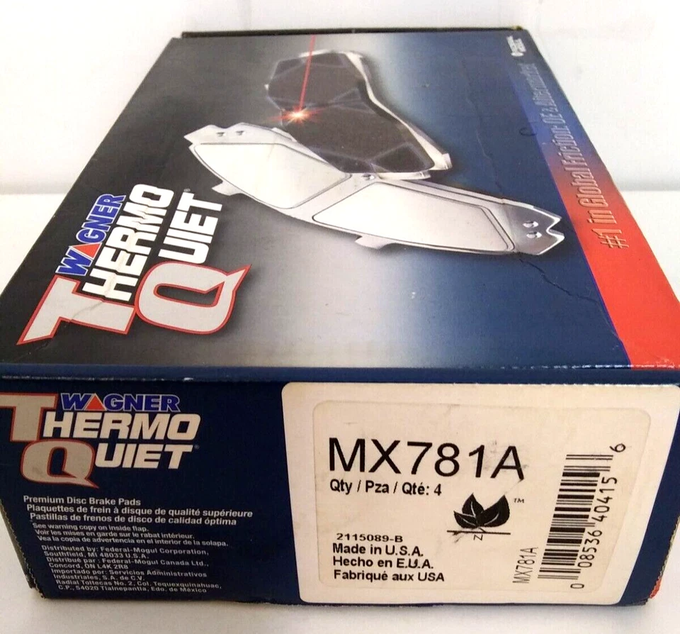 Pastillas de freno delanteras Wagner TQ MX781A para 96 98 BMW 318i 01 06 BMW 325Ci y más Foto 3 de 4