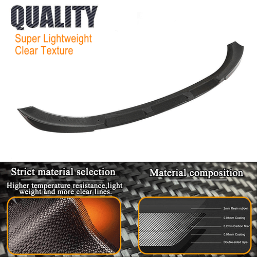 Fit For BMW i3 I3 Hatchback 2018-2023 REAL Carbon Front Bumper Spoiler Chin Lip - Bild 11 von 13