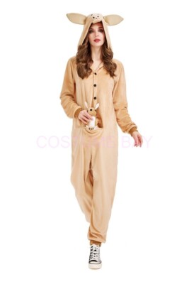 Kids Adult Kangaroo Furry Jumpsuit Onesie Costume Joey Cosplay - Foto 4
