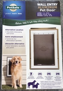 petsafe wall entry aluminum pet door large