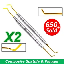 Titanium Dental Filling Instruments Set of 2 – Composite Tools, Non-Stick
