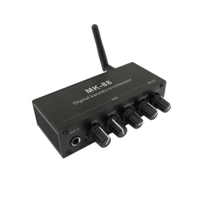 #ad Mini Bluetooth Audio Mixer AUX COAX Headphone Amp Dual MIC for Home Karaoke $32.99