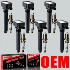 Brand 6X OEM Ignition Coil & 6X Iridium Spark Plug For Dodge Ram Jeep 3.6L UF648