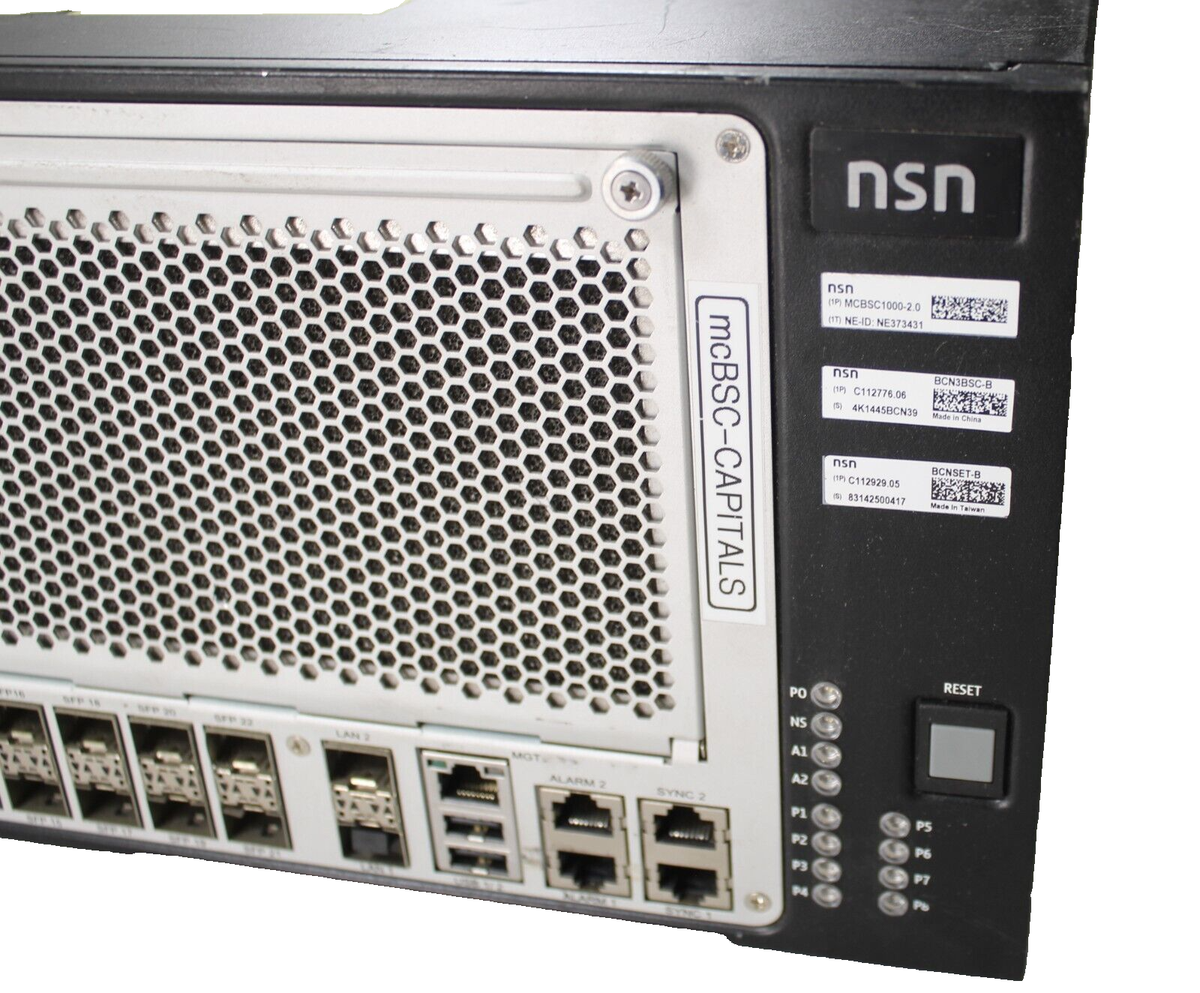 NOKIA NSN BCN-B MCBSC1000-2.0 BOX SET NETWORKING SYSTEM NOKIA NSN BCN-B MCBSC1000-2.0 BOX SET NETWORKING SYSTEM