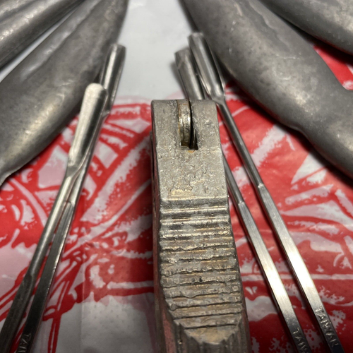 14 VINTAGE Lot Crackers Crab Lobster Metal Tools Picks Silver Tone International - Picture 6 of 9