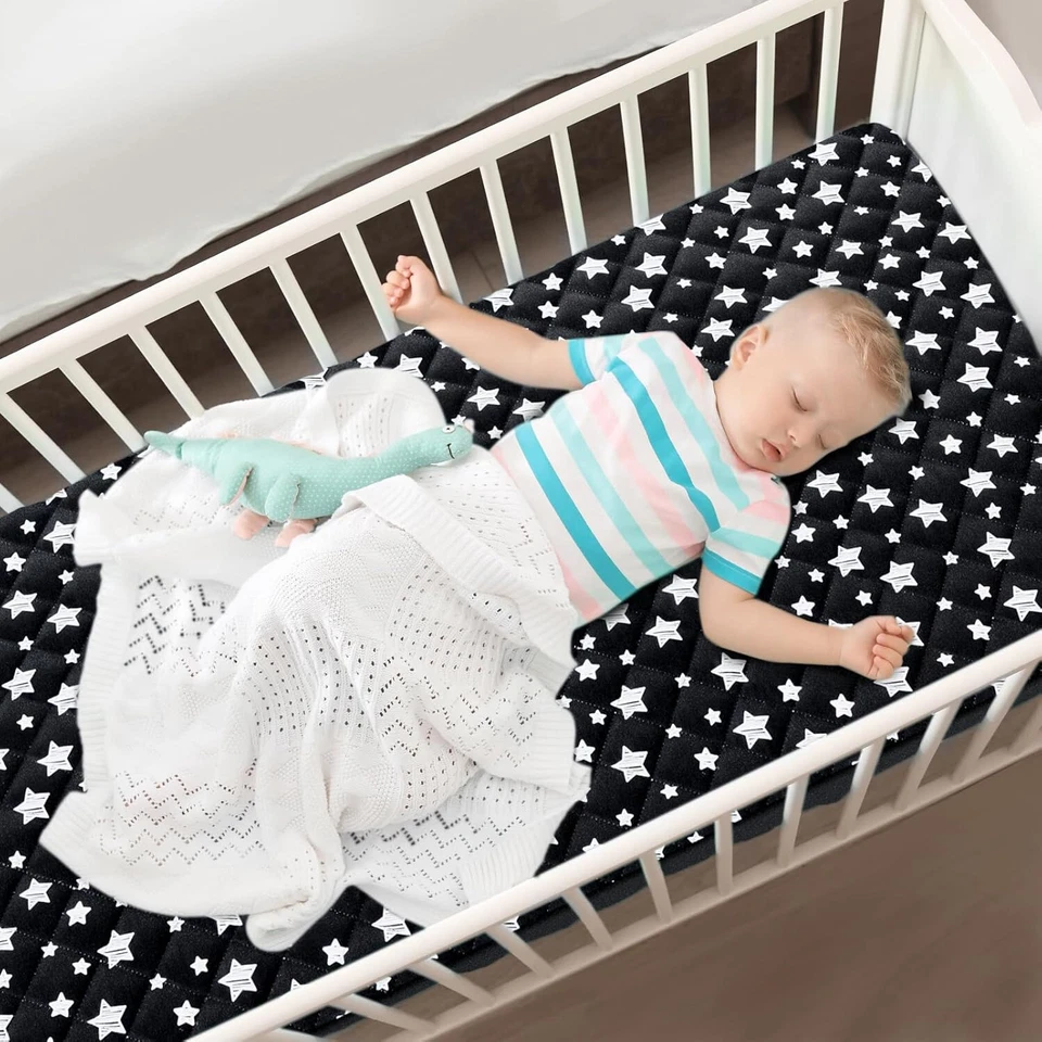 Colchón Cuna Niño Cama Bebé Impermeable Acolchado Cómodo Dormir Cojín Almohadilla Foto 2 de 4