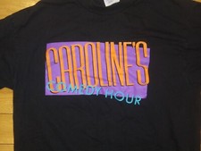 Caroline's Comedy Hour- Tee t shirt-Large 42-46-Black- Made in USA- Vintage
