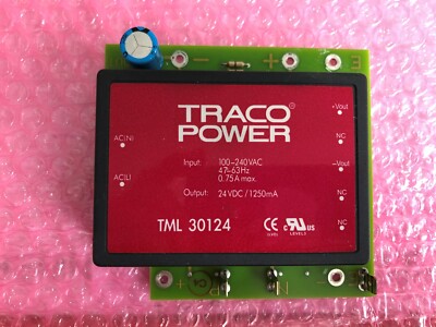 Traco Power TML30124, Schaltnetzteil, 100 - 240V, 30W, 24V dc / 1.25A