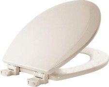 Bemis 500EC 346 Round Toilet Seat Biscuit Durable Enameled Wood Easy Clean