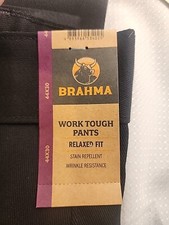 Brahma Work Tough Pants Black Size 44x30 New With Tags 