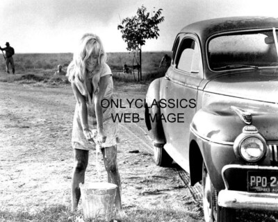 COOL HAND LUKE SEXY ACTRESS JOY HARMON WASHING CAR ALL WET 8X10 PHOTO