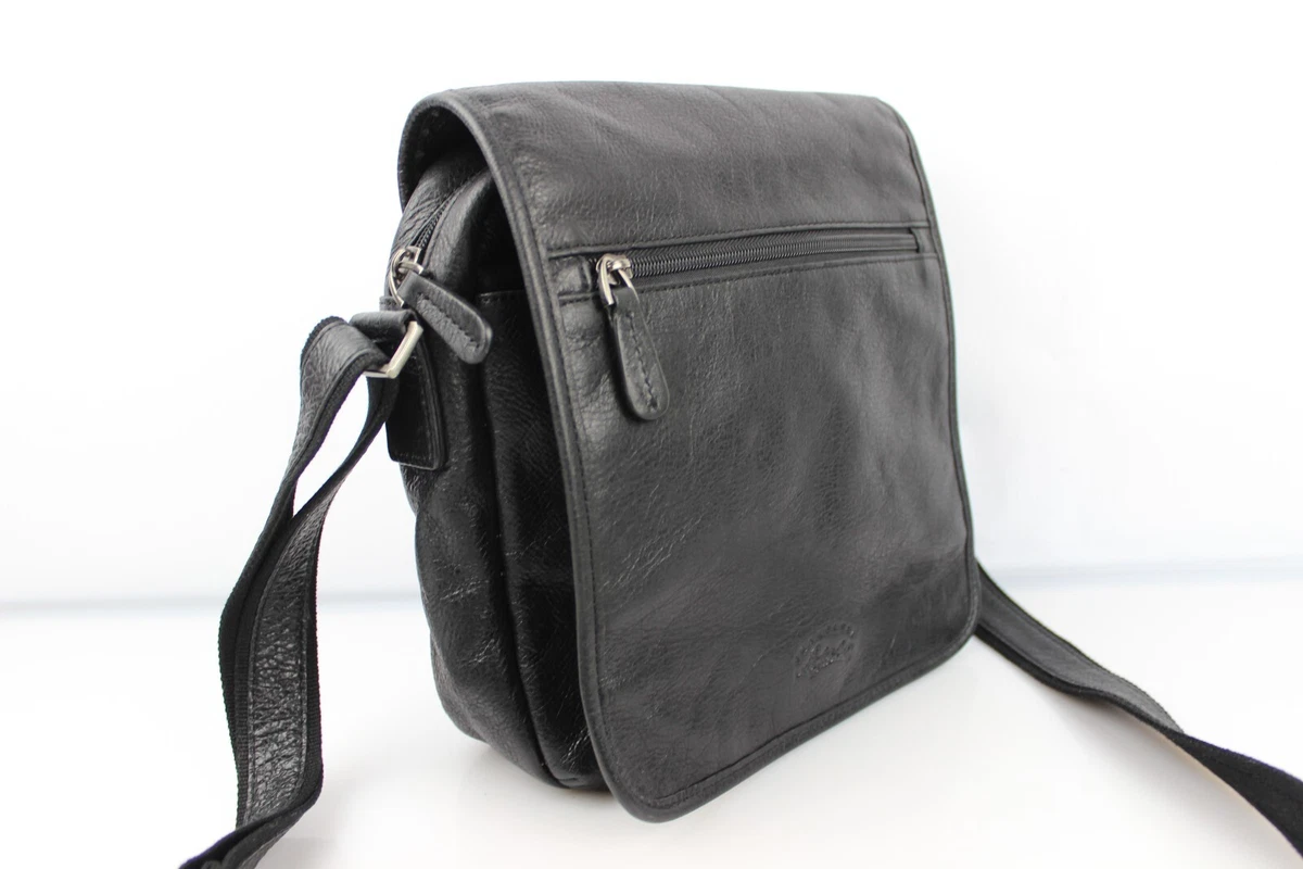 Francinel Sac besace pochette bandouli re port travers cuir noir