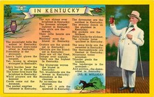 In Kentucky Poem Jason Mulligan Colonel Sanders Postcard