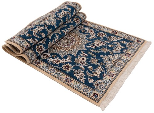 Nain 9la Handgeknüpfter Perserteppich 208x75 cm-Neu,Orient,Carpet,Läufer,Blau - Picture 5 of 9