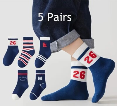 Bluey Boys Kids Socks Set of 5 Pairs Sports Sizes 9-12