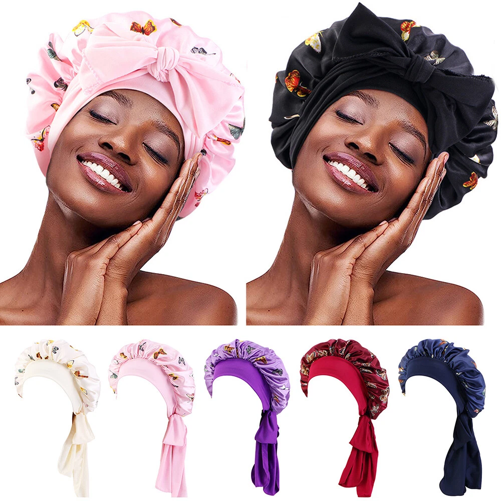 Bonnet De Couchage En Satin De Soie Pour Femmes Bonnet De Nuit Élastique ✿