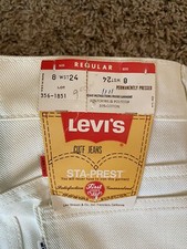 Vintage Boy  s White Levi Jean
