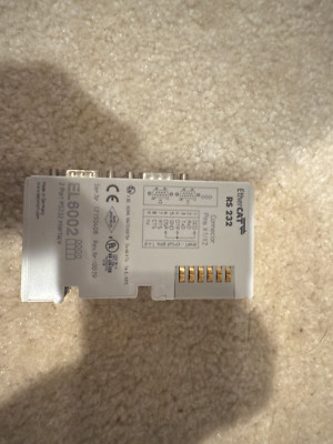 Beckhoff EL6002, 2 Port RS232 Interface, Ethercat, Serial: 17150408, Rev: 0019