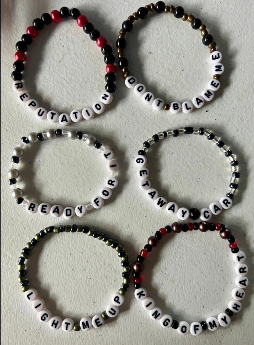 Set Of Reputation Taylor Swift Eras Tour friendship bracelets