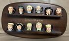 Royal Doulton - Tiny - Dickens Character Jugs w Rack- Lot of 11