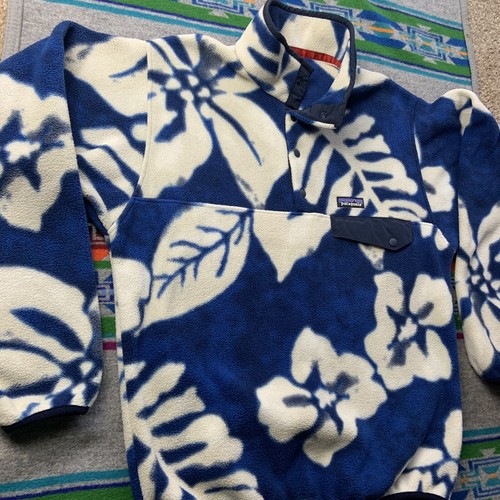 Hawaiian Floral Pullover Fleece Jacket 