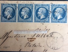 14A 20 c bleu foncé bande de