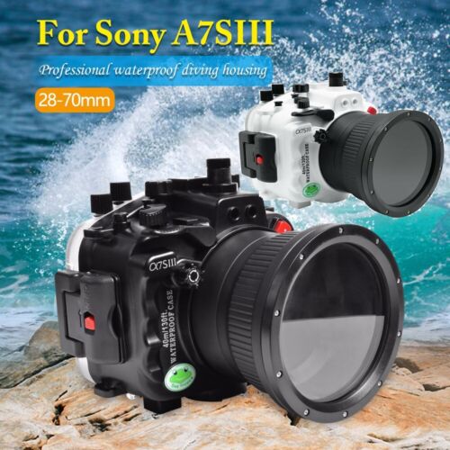 Seafrogs 40m/130ft Underwater Camera Housing for Sony A7SIII A7S3 & 6" Dome Port - Afbeelding 1 van 17
