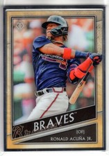 2020 Topps Transcendent Collection Icons RONALD ACUNA JR. 43 SILVER FRAMED 54/95