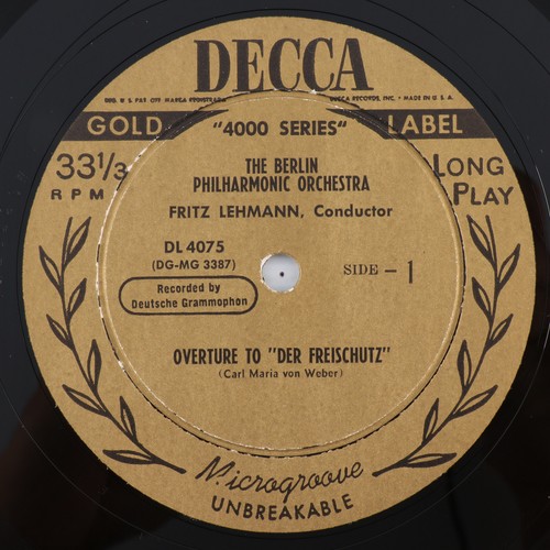 Weber/Gluck - Overture to Der Freischutz/Alceste 10" 33 rpm Record DL 4075 Rare - Picture 7 of 22