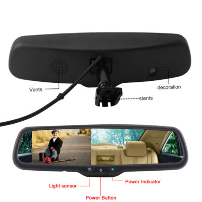 Replacement 4.3'' TFT LCD Car Rear View Mirror Monitor No1 Bracket For Chevrolet