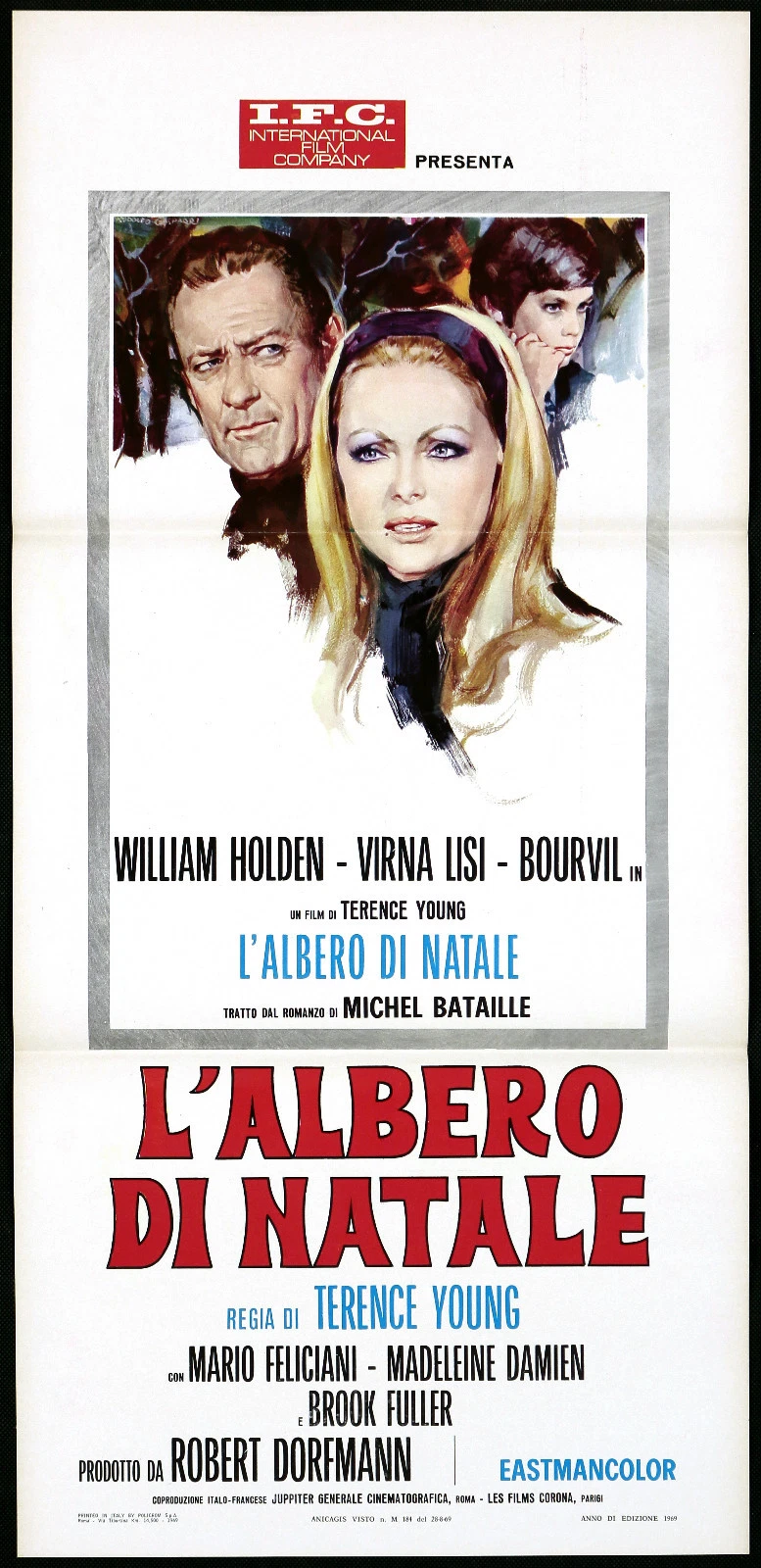 Locandina originale film L'albero di Natale (1969) - Regia di Terence Young