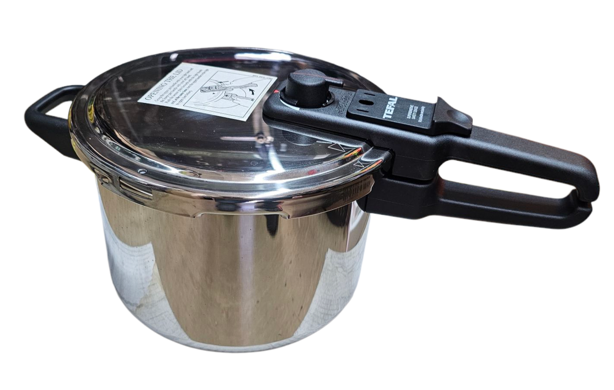 New Old Stock Vintage Tefal 6L Aluminium Pressure Cooker 1994 Made