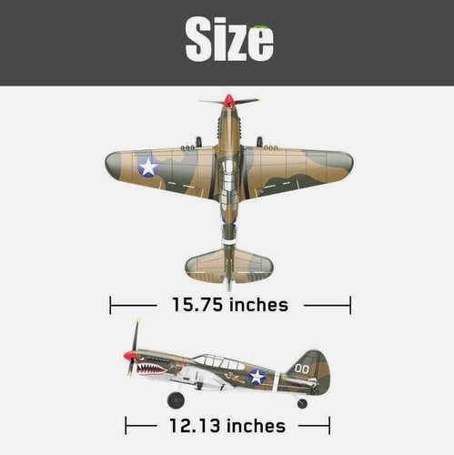 2.4G VOLANTEX P40 4CH Fighter RC Airplane 6Axis Gyro 400mm Wing Remote Plane Toy - Picture 8 of 10