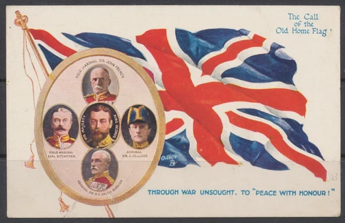 1910s GBR Empire ~ The Call of the Old Home Flag ~ WW1 Military Patriotic ~ Tuck